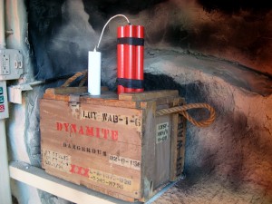 Dynamite in Henry Vilas Zoo train tunnel painted by Paul Barker of Googleplex