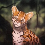 Mural-of-baby-ocelot-Rainforest-Cafe-Paul-Barker